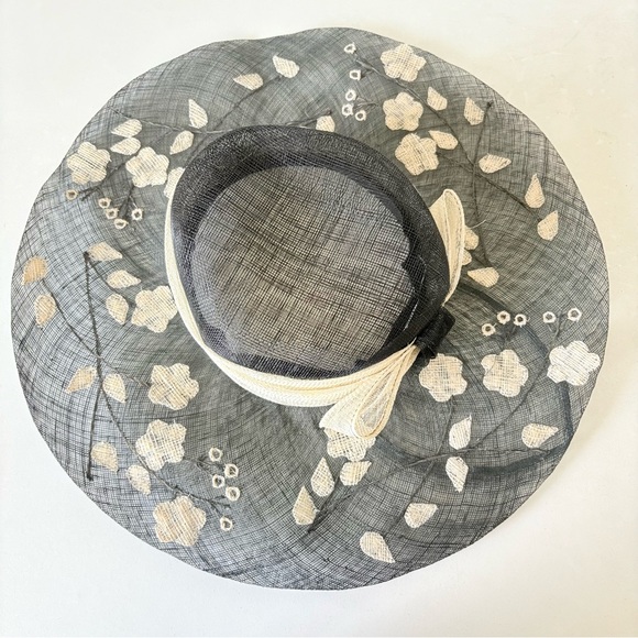 Soprattutto Cappelli Women Wide Brim Hat Hepburn Style Black Vegetal Fibre Italy main image 7